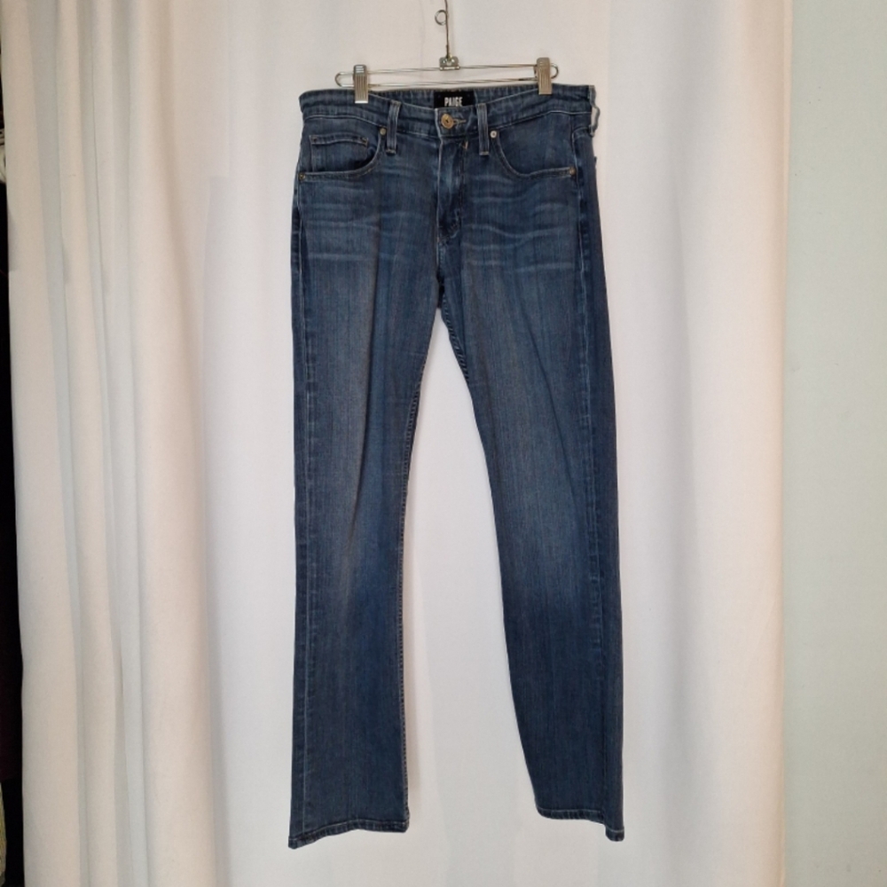 PAIGE Classic Straight Leg Federal Jeans in Denim Blue Size 30